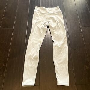 Alo Yoga Airbrush Winter Warm Fleece Lined Leggings Chalk Blue Women's Size M